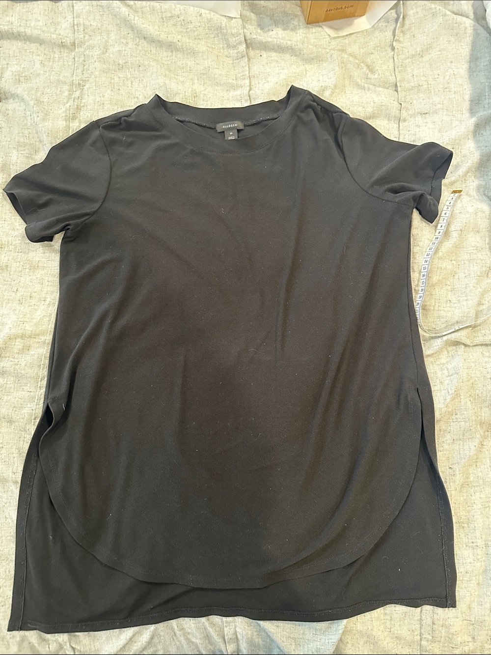 Halogen Classic Black Short Sleeve Women's Top